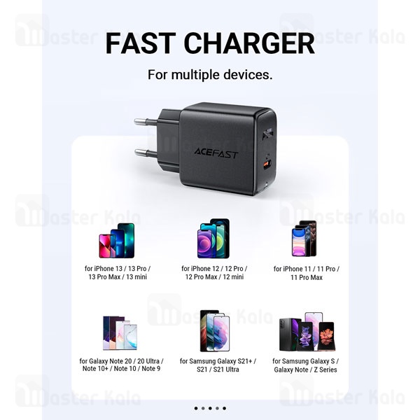شارژر دیواری ایس فست ACEFAST A1 توان 20 وات