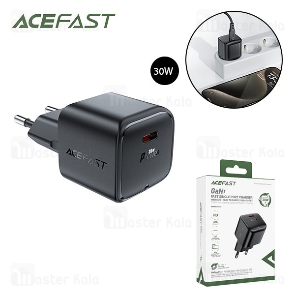 شارژر دیواری ایس فست ACEFAST A77 PD30W Fast Charger