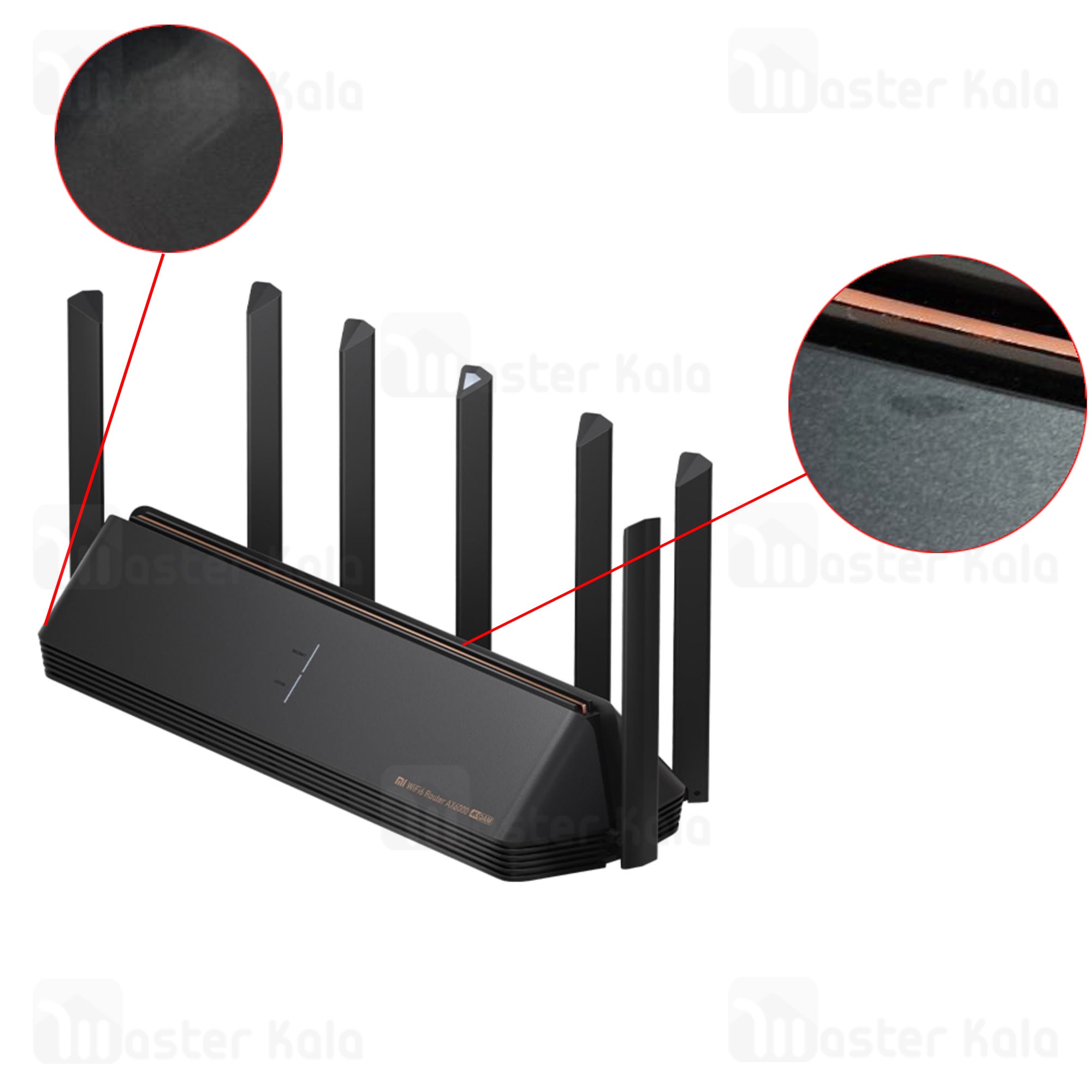 روتر دوبانده 7 آنتن شیائومی Xiaomi Mi Router AX6000 با جعبه آسیب دیده
