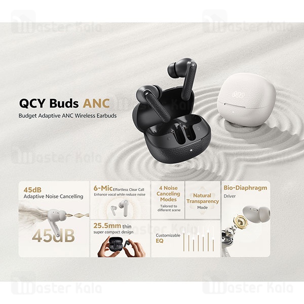 هندزفری بلوتوث کیو سی وای QCY Buds ANC HT15