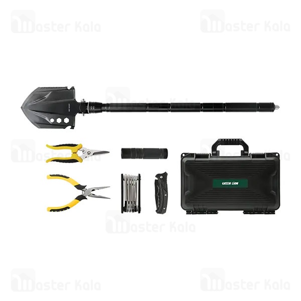 ست کمپینگ و بقا چندکاره گرین لاین Green Lion Survival X9 Outdoor Tool Kite GNSRX9TOOLBK