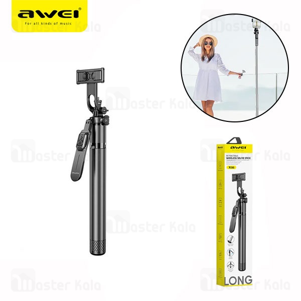 مونوپاد و سه پایه شاتر دار اوی Awei Selfie Stick X56