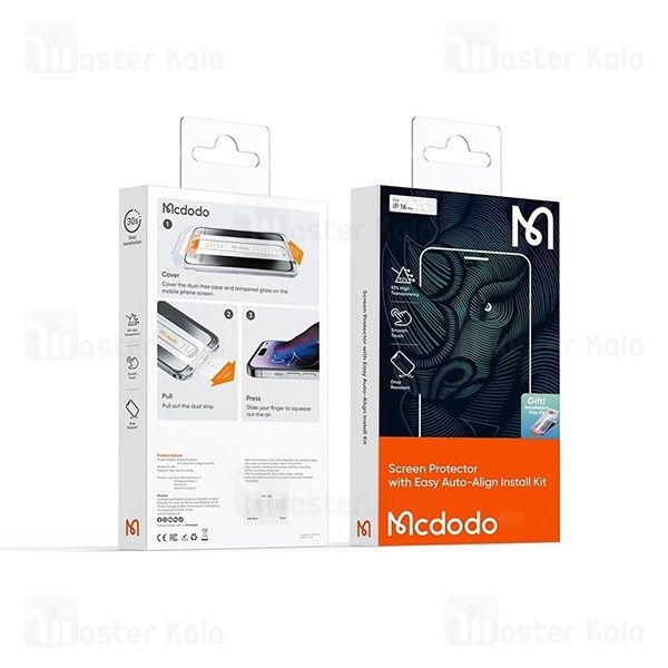 گلس تمام صفحه تمام چسب مک دودو Apple iPhone 16 Mcdodo PF-6860 Tempared Glass