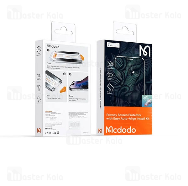 گلس حریم شخصی تمام صفحه تمام چسب مک دودو Apple iPhone 16 Pro Max Mcdodo PF-6867 Privacy Protector