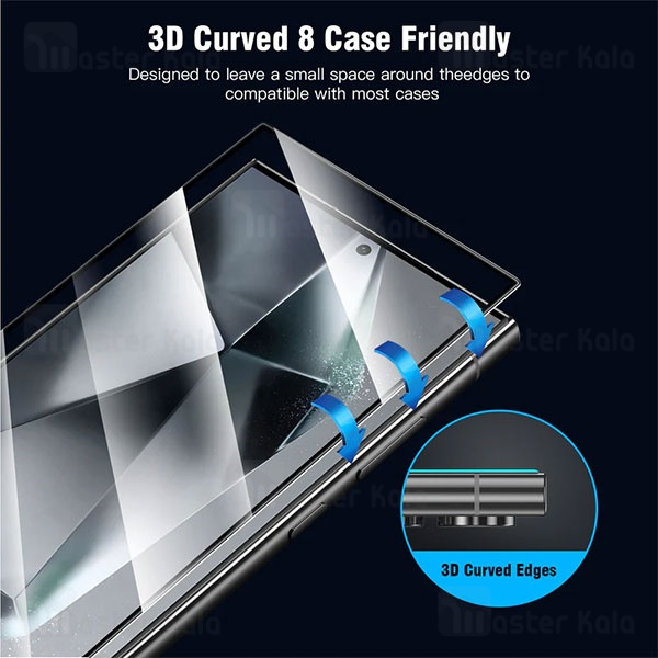 گلس تمام صفحه تمام چسب Samsung Galaxy S24 Ultra TT Full Screen Glass
