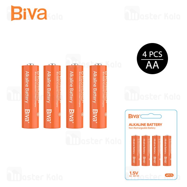 پک 4 تایی باتری قلمی بیوا Biva BAT-01