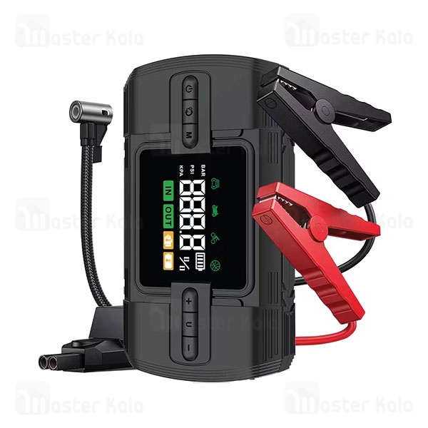پاوربانک 12000 و کمپرسور باد و جامپ استارتر خودرو گرین لاین Green Lion 12V Jump Starter