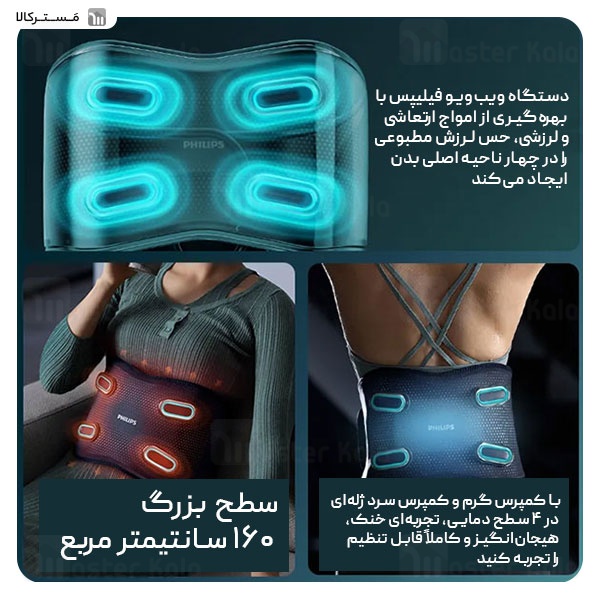 ماساژور کمر و شکم فیلیپس Philips PPM7201B