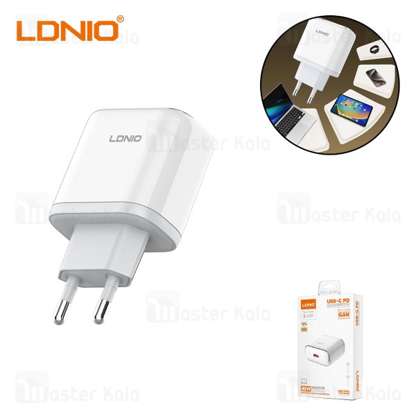شارژر دیواری الدینیو LDNIO Q1415 توان 45 وات