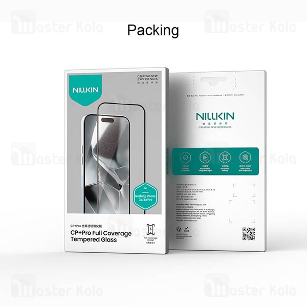 گلس تمام صفحه تمام چسب Nothing Phone 3A/3A Pro Nillkin CP Plus Pro