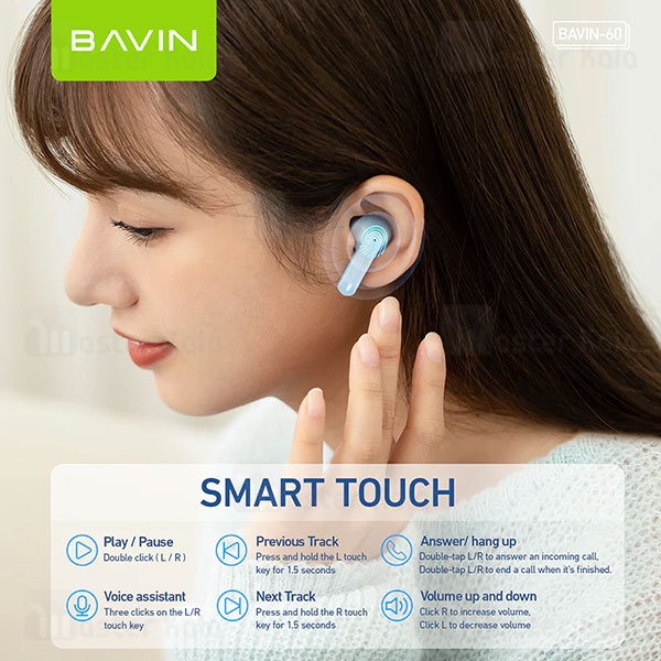 هندزفری بلوتوث باوین Bavin Airpod 60