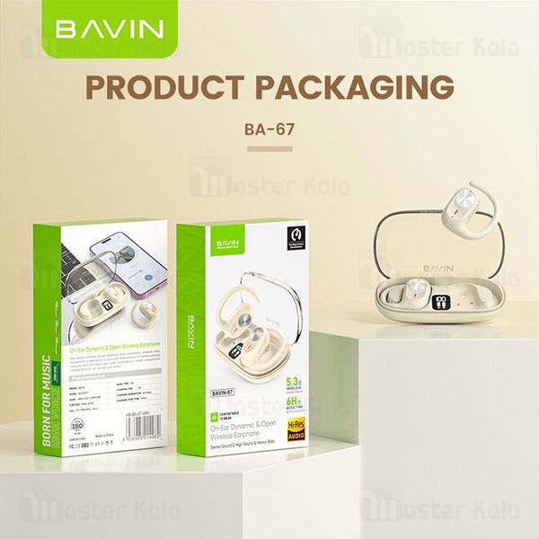  هندزفری بلوتوث باوین Bavin Airpod 67