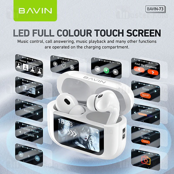 هندزفری بلوتوث باوین Bavin Airpod 73