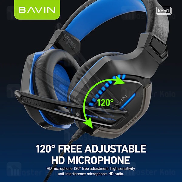 هدفون سیمی گیمینگ باوین Bavin BH61