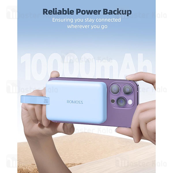 پاوربانک 10000 روموس Romoss 10-121 توان 20 وات