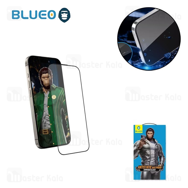 گلس تمام صفحه تمام چسب Apple iPhone 16 Pro Max Blueo Anti Static HD