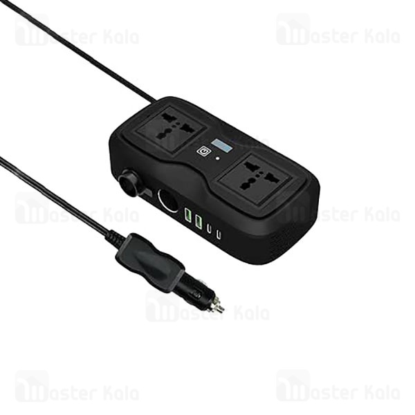 شارژر فندکی و چند راهی برق خودرو گرین لاین Green Lion GC-233 Power Inverter توان 200 وات
