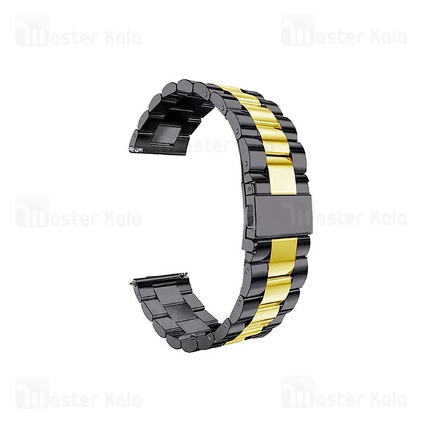 بند فلزی 3 بید اپل واچ و ساعت HK سایز‌های 42 / 44/ 45 / 49 میلی متری Apple Watch 3 Beads Bracelet Strap