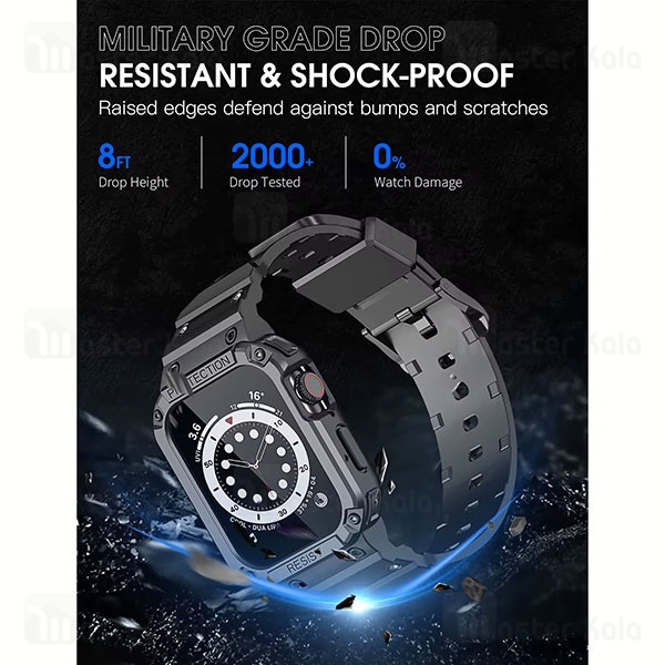 بند و کیس Slicto اپل واچ و ساعت HK سایز‌های 42 / 44 / 45 / 49 میلی متری Apple Watch / HK Strap