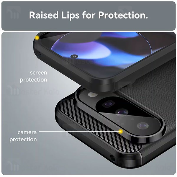 قاب فیبر کربنی گوگل Google Pixel 10 Pro XL Rugged Armor Fiber Carbon