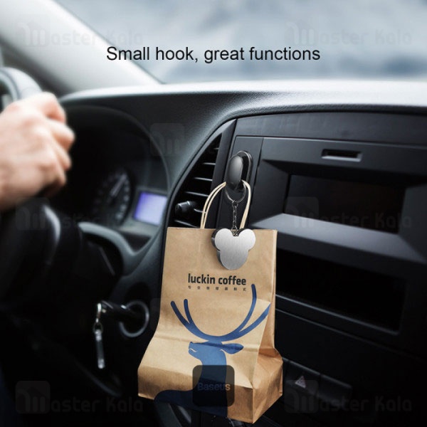 گیره آویز بیسوس Baseus Small Shell Vehicle Hook ACGGBK-01