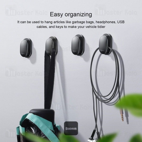 گیره آویز بیسوس Baseus Small Shell Vehicle Hook ACGGBK-01