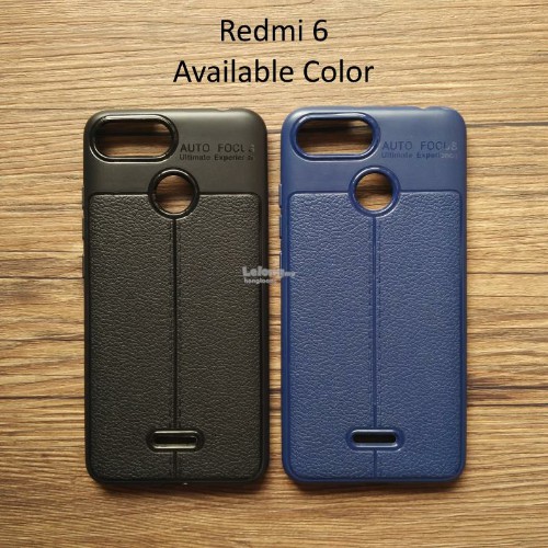 قاب محافظ طرح چرم Xiaomi Redmi 6 / Redmi 6A Auto Focus