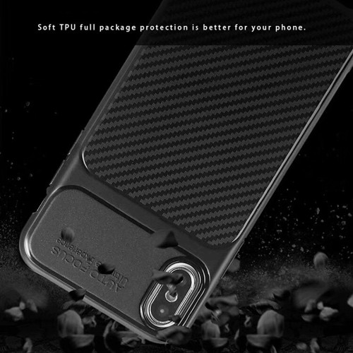 قاب محافظ طرح چرم Xiaomi Redmi 6 / Redmi 6A Auto Focus Fiber Carbon Case