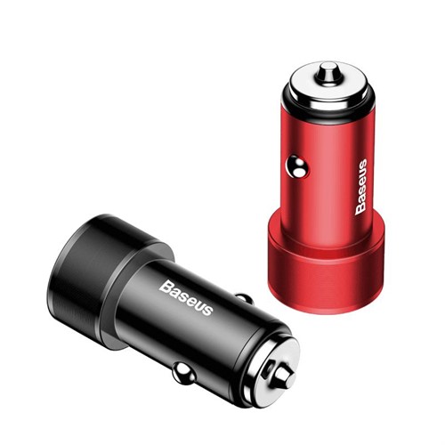 شارژر فندکی 2 پورت بیسوس Baseus Small Screw Dual-USB Car Charger