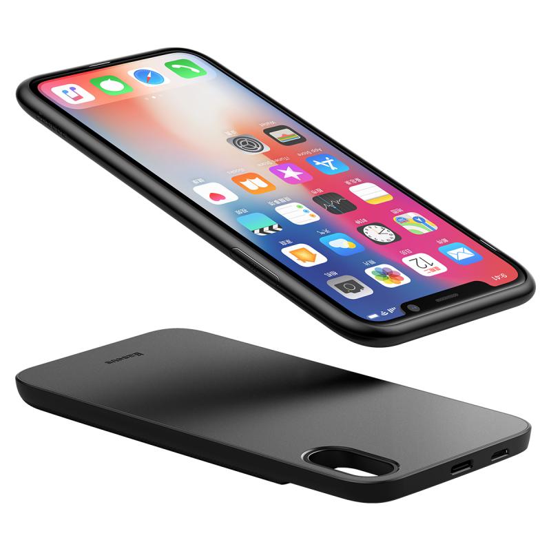 قاب و پاوربانک وایرلس 5000 میلی آمپر بیسوس iPhone X/XS Baseus Wireless Charger Backpack ACAPIPHX-ABJ
