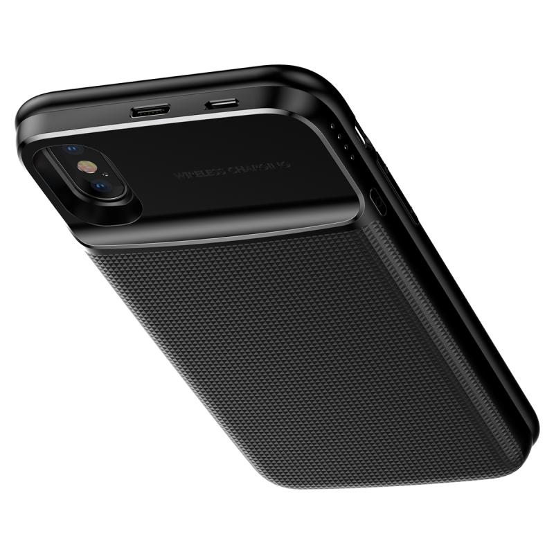 قاب و پاوربانک وایرلس 5000 میلی آمپر بیسوس iPhone X/XS Baseus Wireless Charger Backpack ACAPIPHX-ABJ