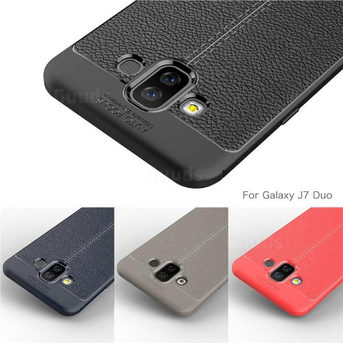 قاب محافظ طرح چرم Samsung Galaxy J7 DUO Becation Auto Focus Case