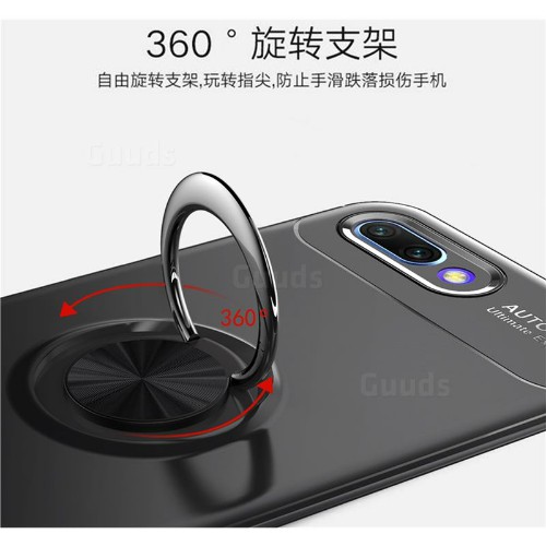 قاب محافظ ژله ای طرح چرم انگشتی Becation Auto Focus Magnetic Ring Case Huawei Honor 10