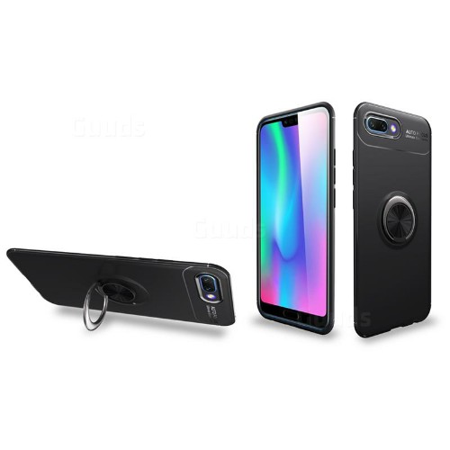 قاب محافظ ژله ای طرح چرم انگشتی Becation Auto Focus Magnetic Ring Case Huawei Honor 10