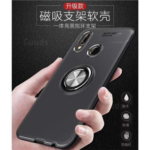 قاب محافظ طرح چرم Becation Auto Focus Magnetic Ring Case Huawei Nova 3e / P20 Lite