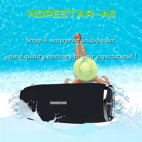 اسپیکر بلوتوث ضد آب و پاوربانک هاپ استار Hopestar A6 Bluetooth Speaker