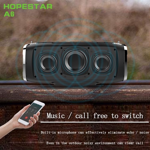 اسپیکر بلوتوث ضد آب و پاوربانک هاپ استار Hopestar A6 Bluetooth Speaker