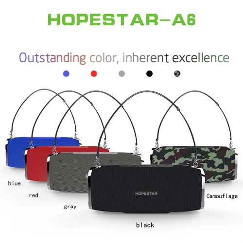 اسپیکر بلوتوث ضد آب و پاوربانک هاپ استار Hopestar A6 Bluetooth Speaker