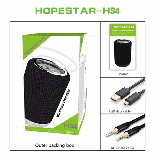 اسپیکر بلوتوث ضد آب و پاوربانک هاپ استار Hopestar H34 Bluetooth Speaker