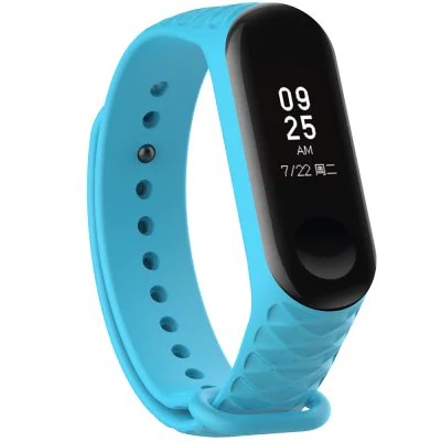 بند سیلیکونی طرح دار دستبند هوشمند شیائومی Mi Band 3 Silicone