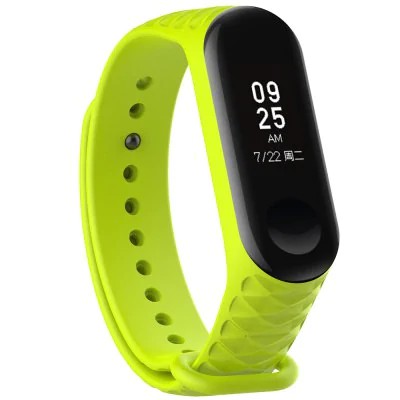 بند سیلیکونی طرح دار دستبند هوشمند شیائومی Mi Band 3 Silicone