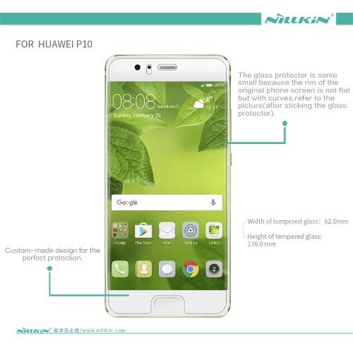 گلس نیلکین Huawei P10 Nillkin H+ Pro Glass