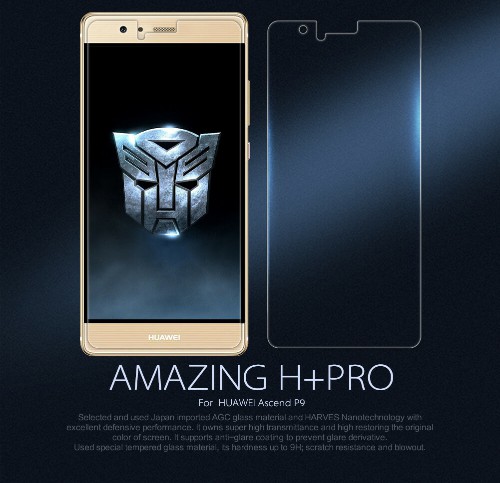 محافظ صفحه نمایش شیشه ای نیلکین H+ Pro Glass Huawei P9