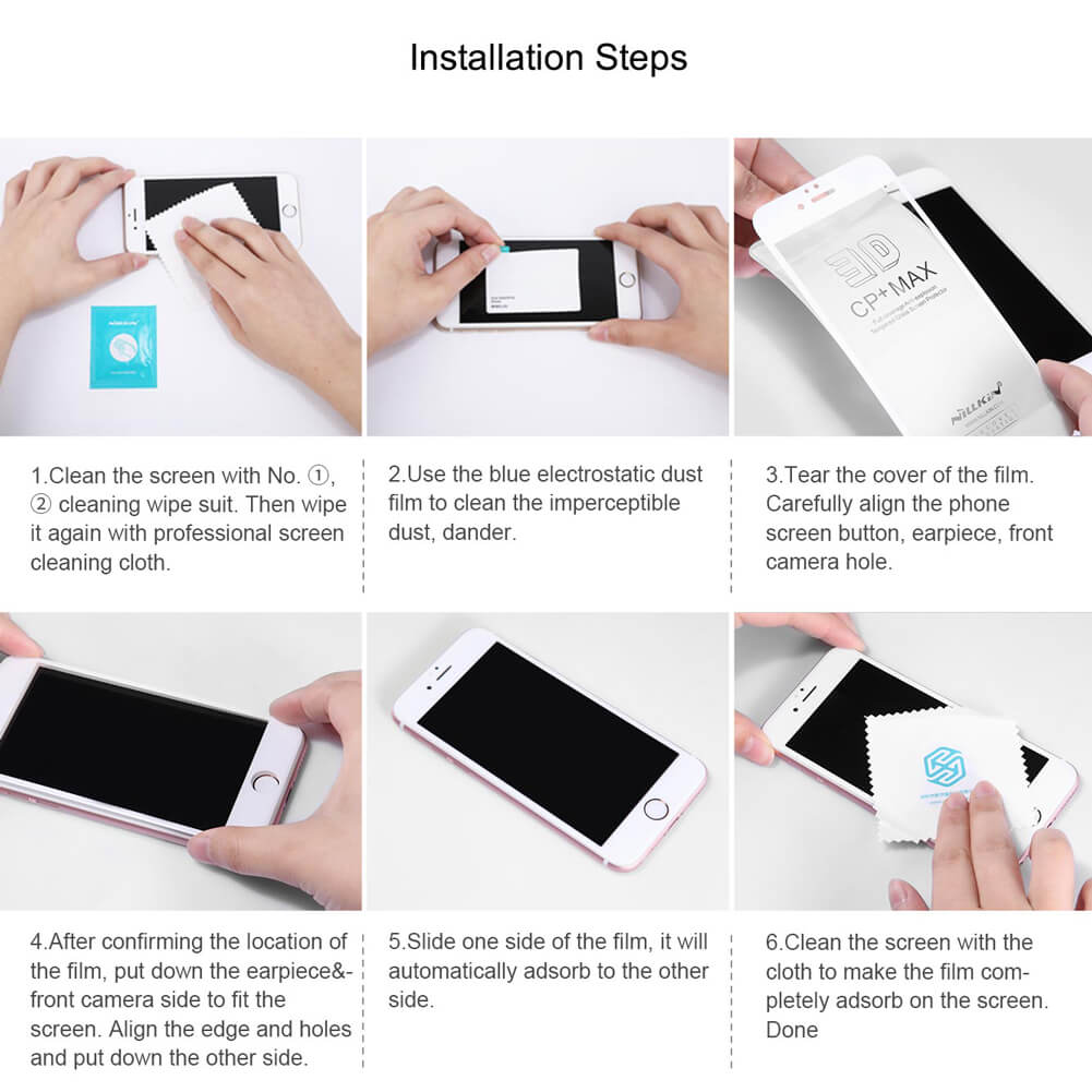 گلس شیشه ای حریم شخصی نیلکین Nillkin Privacy AP+ Max Apple iPhone 7 Plus / iPhone 8 Plus