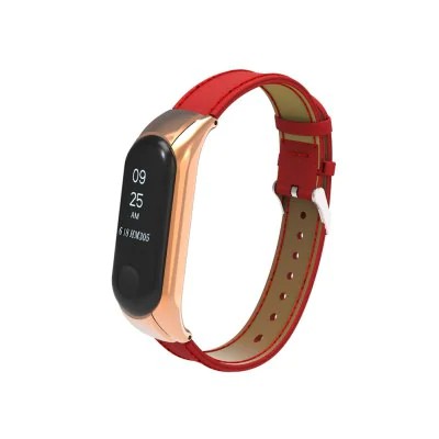 بند چرمی دستبند سلامتی شیائومی Xiaomi Mi Band 3 Leather Strap