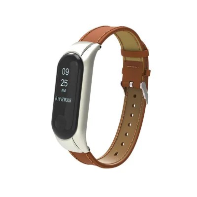 بند چرمی دستبند سلامتی شیائومی Xiaomi Mi Band 3 Leather Strap