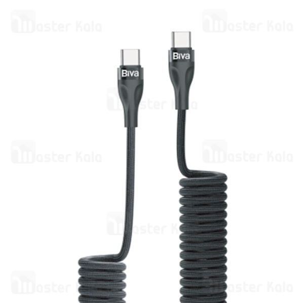 کابل Type C به Type C فنری بیوا Biva C-25CC