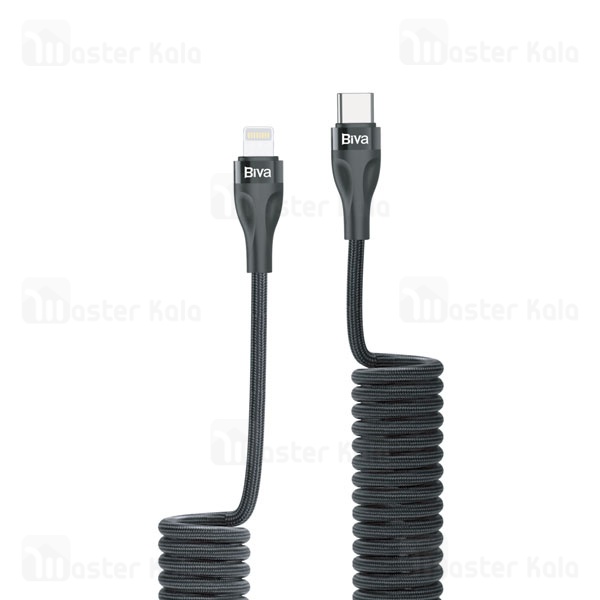 کابل لایتنینگ به Type-C فنری بیوا Biva C-25CL 