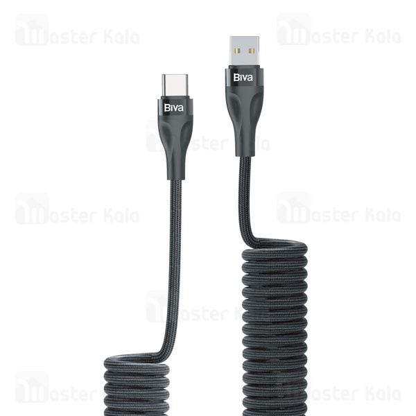 کابل Type-C فنری بیوا Biva C-25T Stretchable