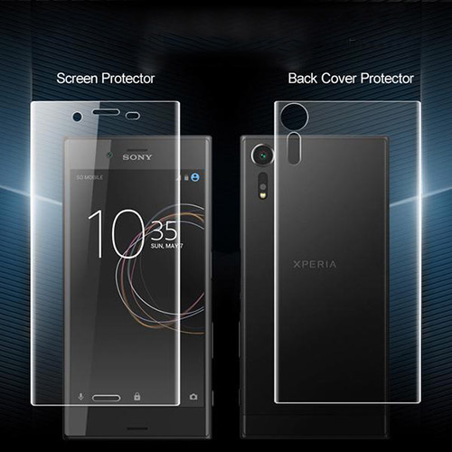 محافظ نانو تمام صفحه پشت و رو مناسب Sony Xperia XZ1 2 in 1 Protector